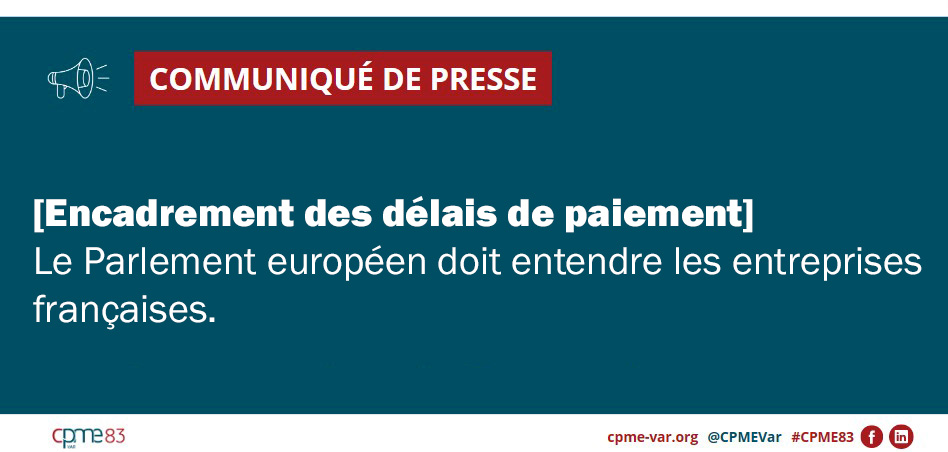 Communiqué de presse CPME Var : Europe