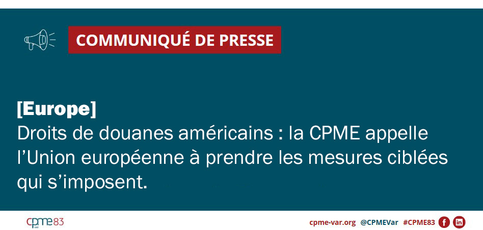 Communiqué de presse CPME Var : Europe