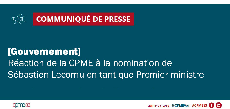 Communiqué de presse CPME Var : Gouvernement